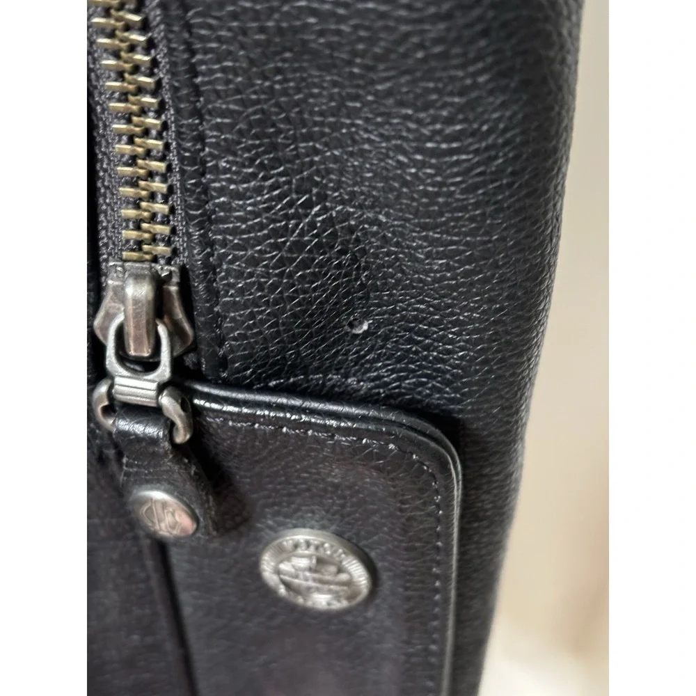 Harley-Davidson Leather Chaps Mens XL Black Riding Gear Motorcycle Biker Pants - Picture 7 of 13